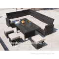 High brand outdoor furniture dining aluminum sofa set garden set